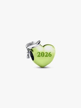 Pandora Graduation 2026 Green Heart Charm